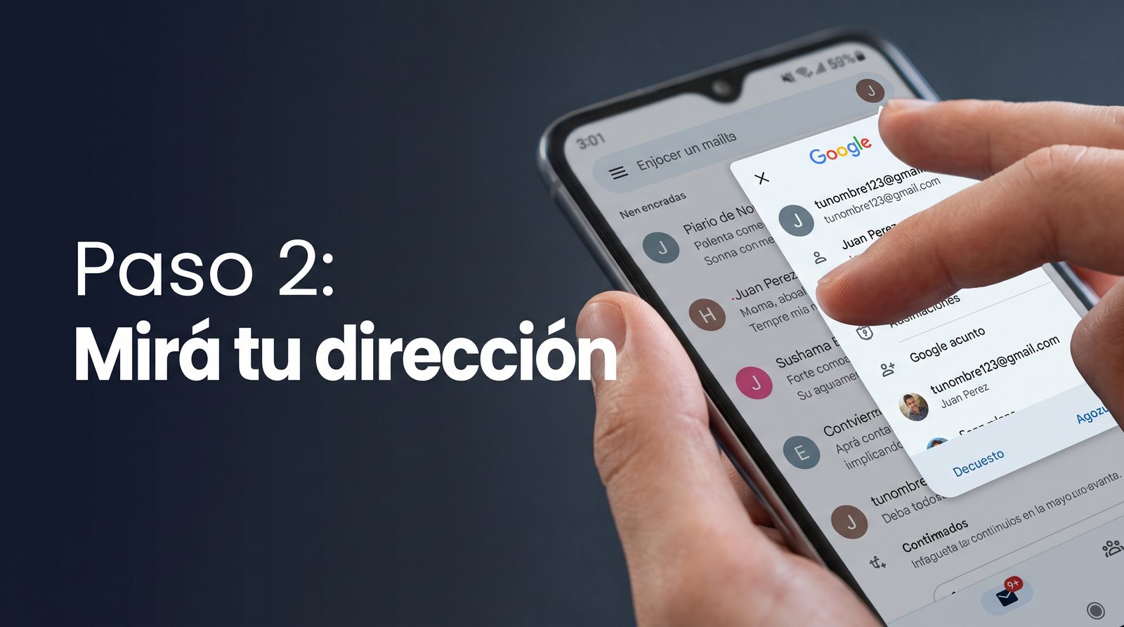 Dirección de correo en Gmail